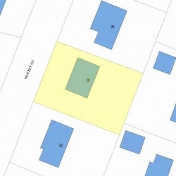 26 Whitney Rd, Newton MA 02460-2429 plot plan