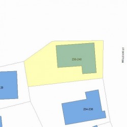 238 Bellevue St, Newton MA 02458-1815 plot plan