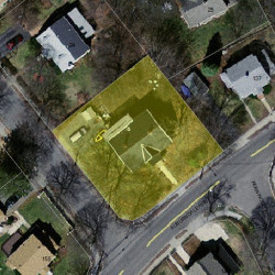 145 Auburndale Ave, Newton MA 02465-1423 aerial view