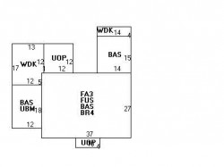 9 Gammons Rd, Newton MA 02468-1215 floor plan