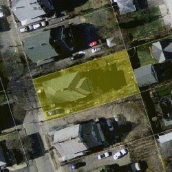 62 Dalby St, Newton MA  02458-1031 aerial view