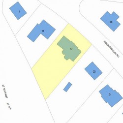 17 Quinobequin Rd, Newton MA  02462-1445 plot plan