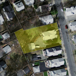 15 Harrington St, Newton MA  02460-1525 aerial view