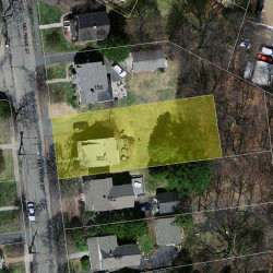 160 Melrose St, Newton MA  02466-1111 aerial view