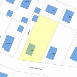 269 Auburndale Ave, Newton MA 02466-1603 plot plan