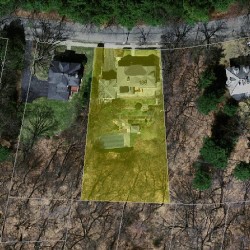 186 Waban Ave, Newton MA  02468-2107 aerial view