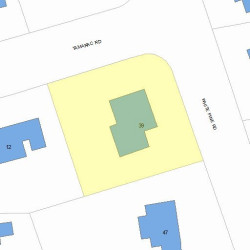 39 White Pine Rd, Newton MA 02464-1237 plot plan