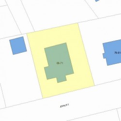 71 John St, Newton MA  02459-2348 plot plan