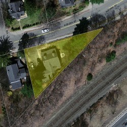 490 Auburn St, Newton MA 02466-1725 aerial view