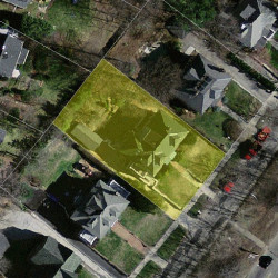 127 Commonwealth Ave, Newton MA 02465-2911 aerial view