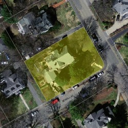 33 Prince St, Newton MA  02465-2608 aerial view