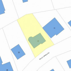 17 Valley Spring Rd, Newton MA  02458-2712 plot plan