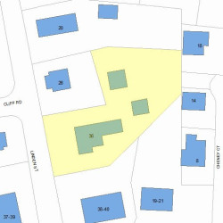 36 Linden St, Newton MA 02464-1412 plot plan