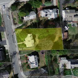 142 Morton St, Newton MA  02459-1523 aerial view