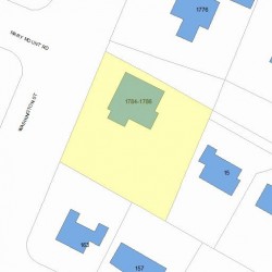 1784 Washington St, Newton MA 02466-2807 plot plan