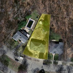 455 Waban Ave, Newton MA  02468-1334 aerial view