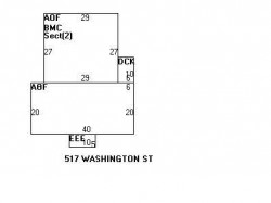 517 Washington St, Newton MA 02458-1432 floor plan