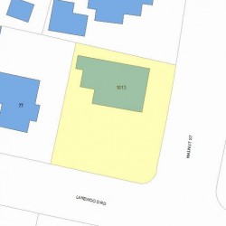 1013 Walnut St, Newton MA 02461-1134 plot plan