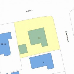 104 Austin St, Newton MA 02460-1849 plot plan