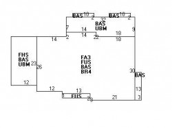239 Temple St, Newton MA 02465-2333 floor plan