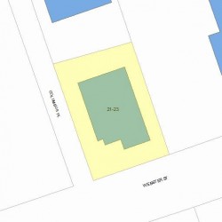 23 Webster St, Newton MA  02465-1855 plot plan