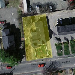 35 Highland Ave, Newton MA 02460-1859 aerial view
