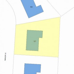 127 Andrew St, Newton MA  02461-2144 plot plan