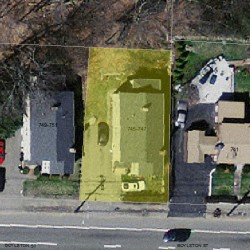 747 Boylston St, Newton MA  02461-1807 aerial view