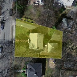 113 Greenlawn Ave, Newton MA  02459-1712 aerial view