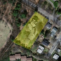 48 Islington Rd, Newton MA 02466-1008 aerial view