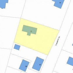 51 Cummings Rd, Newton MA 02459-1734 plot plan