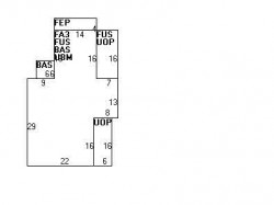 56 Parsons St, Newton MA  02465-2136 floor plan