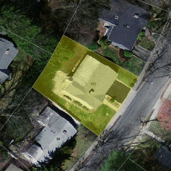 100 Elinor Rd, Newton MA  02461-1835 aerial view