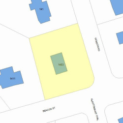 1403 Beacon St, Newton MA 02468-1640 plot plan