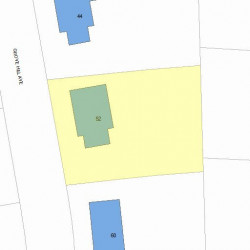 52 Grove Hill Ave, Newton MA 02460-2335 plot plan