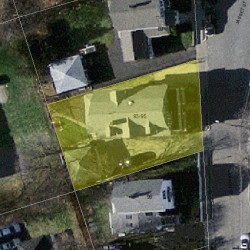 93 Faxon St, Newton MA 02458-1062 aerial view
