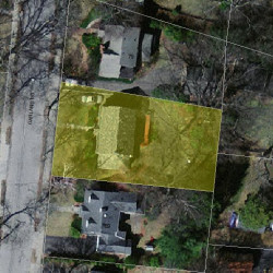 75 Garland Rd, Newton MA 02459-1741 aerial view