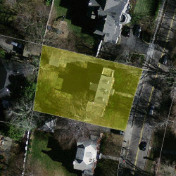 207 Waverley Ave, Newton MA 02458-2426 aerial view