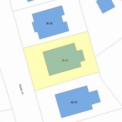42 Blake St, Newton MA 02460-2028 plot plan