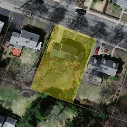 296 Homer St, Newton MA 02459-1414 aerial view
