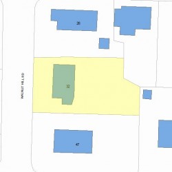 32 Walnut Hill Rd, Newton MA  02459-2668 plot plan