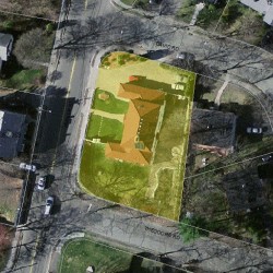 356 Parker St, Newton MA  02459-2660 aerial view
