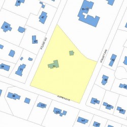 70 Studio Rd, Newton MA 02466-2809 plot plan