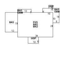 93 Carlton Rd, Newton MA 02468-1915 floor plan