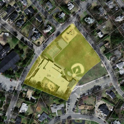 170 Temple St, Newton MA 02465-2316 aerial view