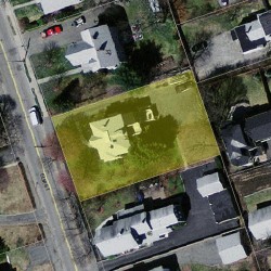 38 Elm St, Newton MA  02465-1806 aerial view