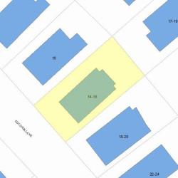 14 Colonial Ave, Newton MA 02460-1215 plot plan