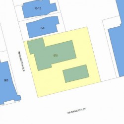 875 Washington St, Newton MA 02460-1547 plot plan