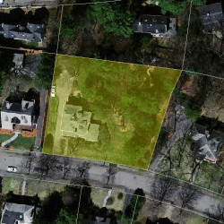 85 Pine Ridge Rd, Newton MA 02468-1616 aerial view