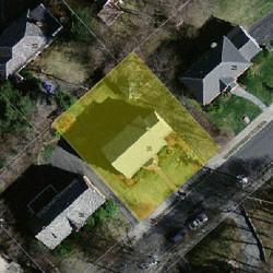 35 Dolphin Rd, Newton MA  02459-1304 aerial view